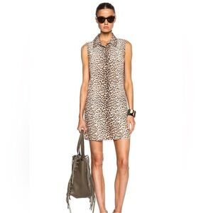 Equipment Femme Lucida Silk Dress Size Small Animal Print